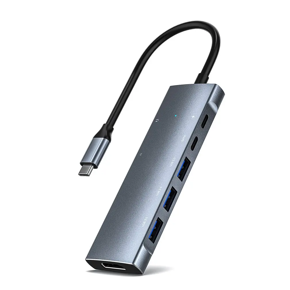 

9 In 1 USB C Hub Type-C Adapter Converter With 4K USB-C To HDMI-compatible USB3.0 Card Reader Charging For MacBook