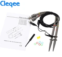 new cleqee 2pcs p6060 oscilloscope probe 60mhz clips for tektronix oscilloscope hp x1x10 dc 60mhz
