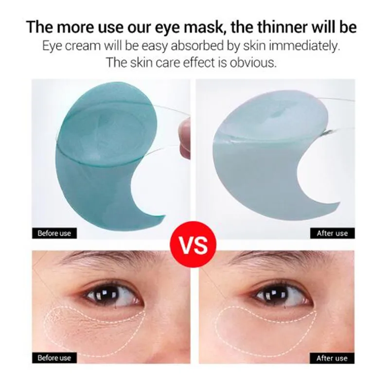 Патчи под глаза с гиалуроновой кислотой и коллагеном гидрогелевые от морщин