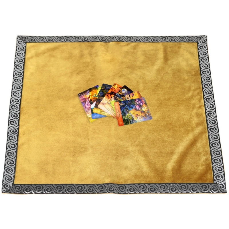 

High-grade Velvet Divination Altar Cloth Board Game Tablecloth with Bag Witch Astrology Oracle Card Pad H053