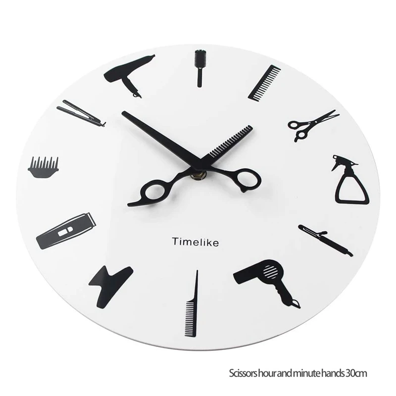 Настенные часы Timelike для стилистов и парикмахеров Tools Современные Кварцевые 3D без