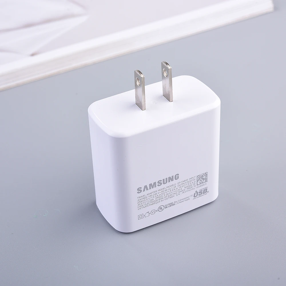 Оригинал Samsung 45 Вт супер быстрое зарядное устройство EP-TA845 PD Power ввиде штепсельной