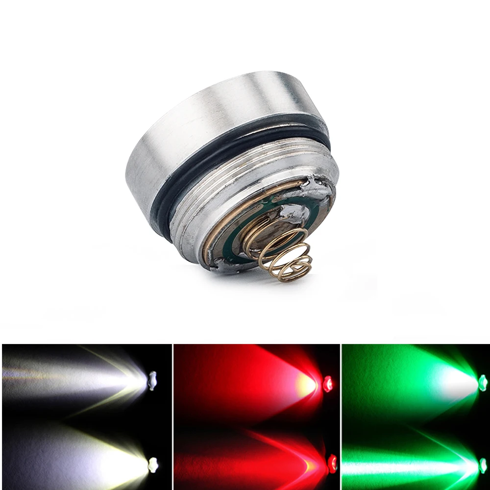 

UniqueFire 300LM Lamp Holder LED Modules Brass Drop In 1507 XP-E Led Pill (G/W/R) Fit For UF-1507 Hunting Flashlight Torch