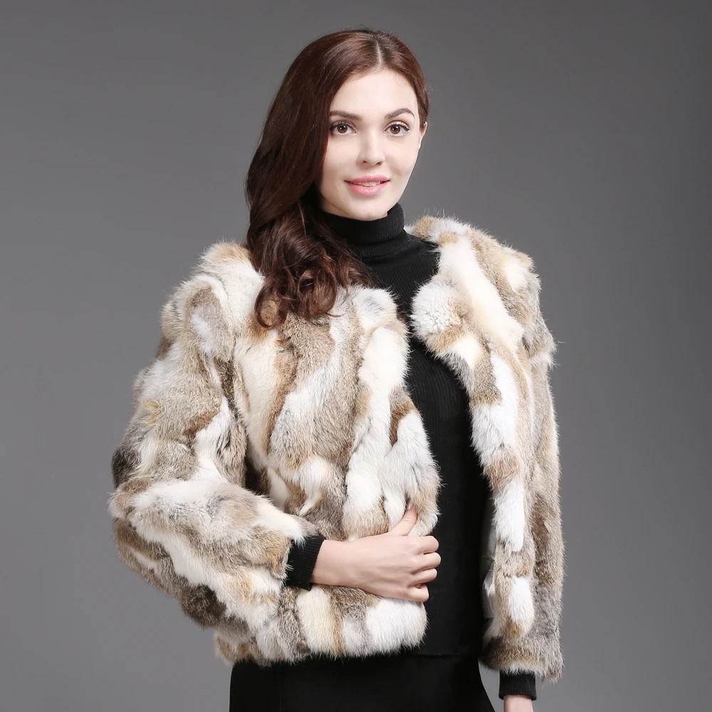 Горячая распродажа натуральная Меховая куртка для женщин 100% пальто из