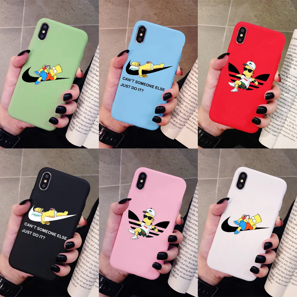 Чехол для телефона с изображением Симпсонов samsung Galaxy Note 10 9 8 Plus матовый