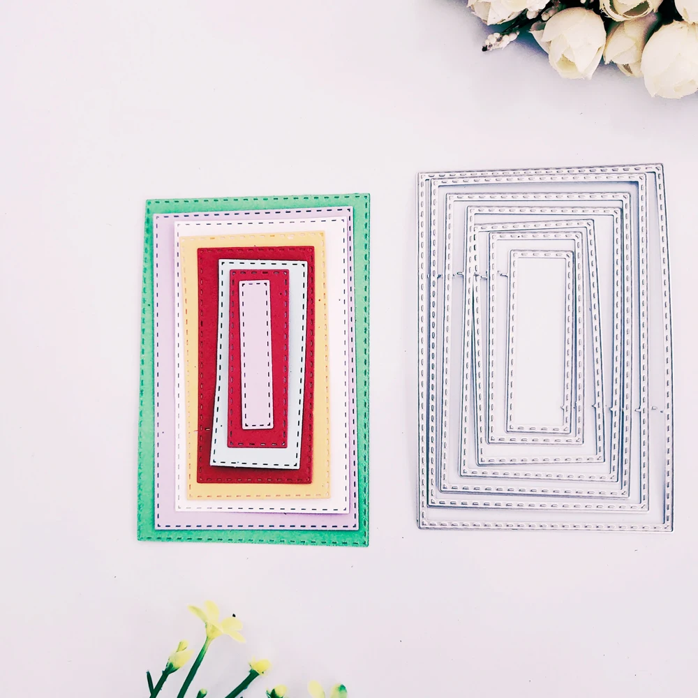 Прямоугольный фоновый уровень металлическая Форма для резки Сделай Сам