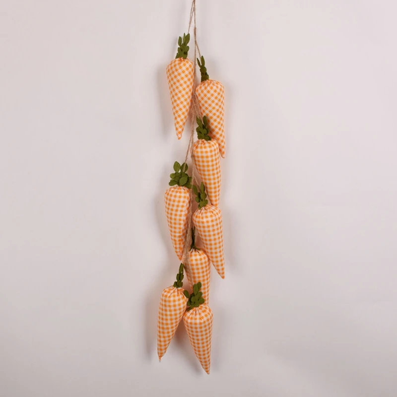 

Happy Easter Carrot Banner Hanging Pendant Bunting Flag Fireplace Decoration Photo Prop Party Supplies 28GF