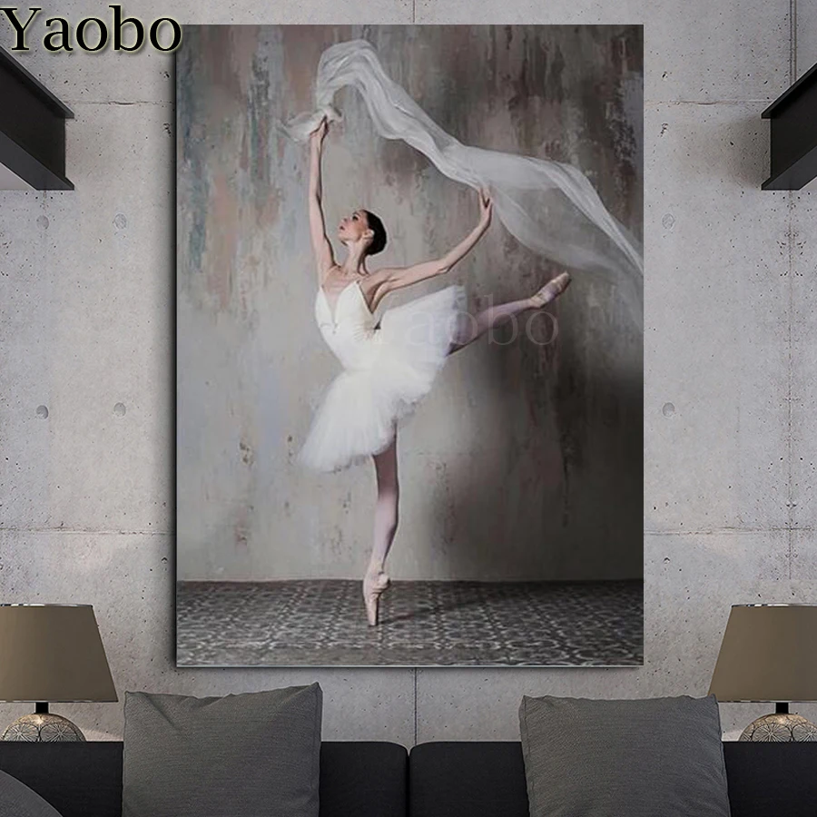 5d Стразы искусство полноразмерная Алмазная картина сделай сам мозаика Танцующая