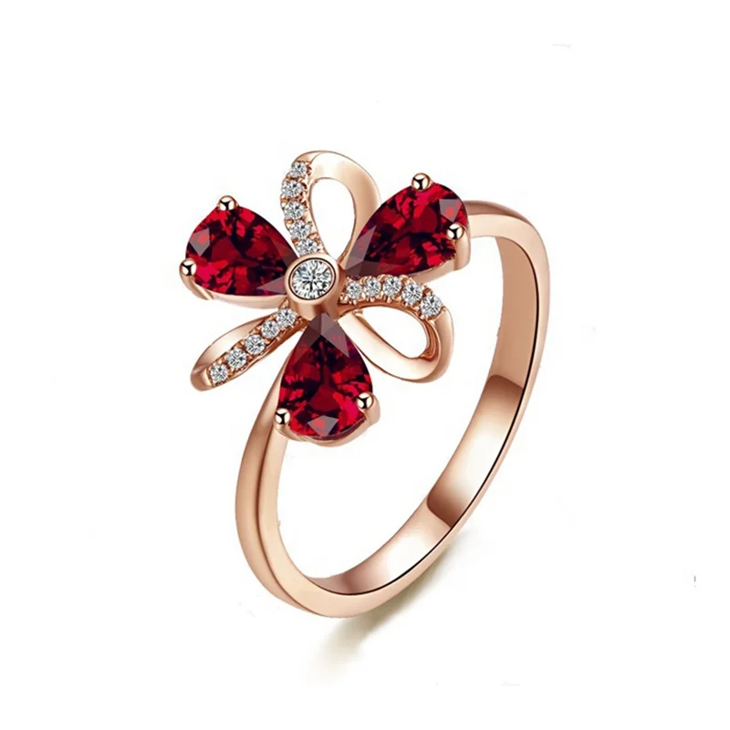 

2021 Fashion Wholesale Free Shipping Sexy Luxury High Quality Leaf Ring Gold Jewelry Gift For Girl