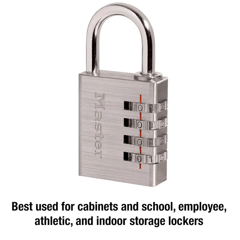 Замок Master Lock 643D комбинированный навесной замок с защитой от кражи 4-значный