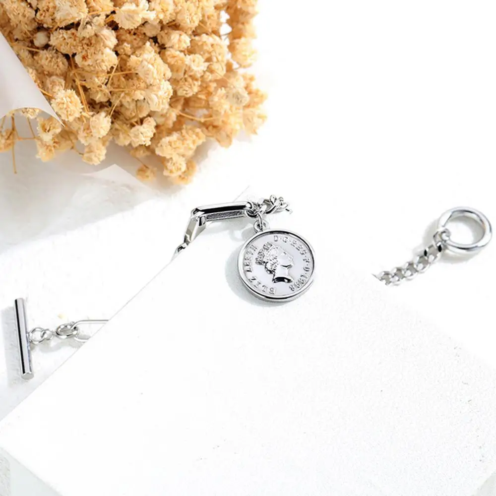 E ретро круглые очаровательные браслеты-цепочки для женщин Elizabeth монета тумблер