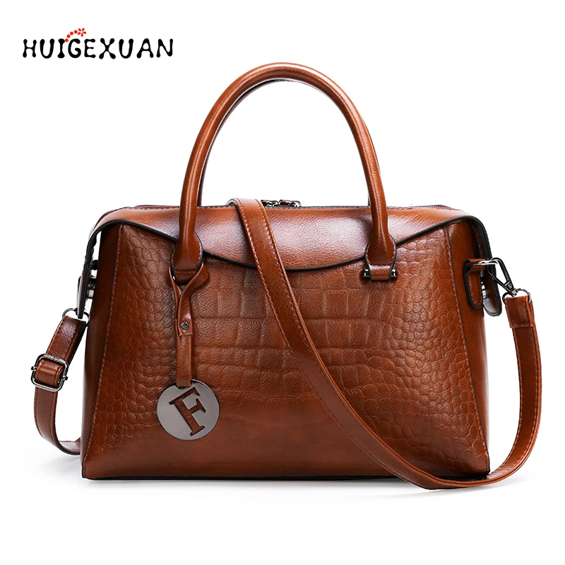 Женские сумки через плечо из искусственной кожи с узором крокодиловая кожа 2020