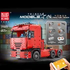 Модель пневматического трактора MOULD KING на пульте управления, высокая сложность, конструктор MOC в сборе, Инженерная машина, игрушка в подарок