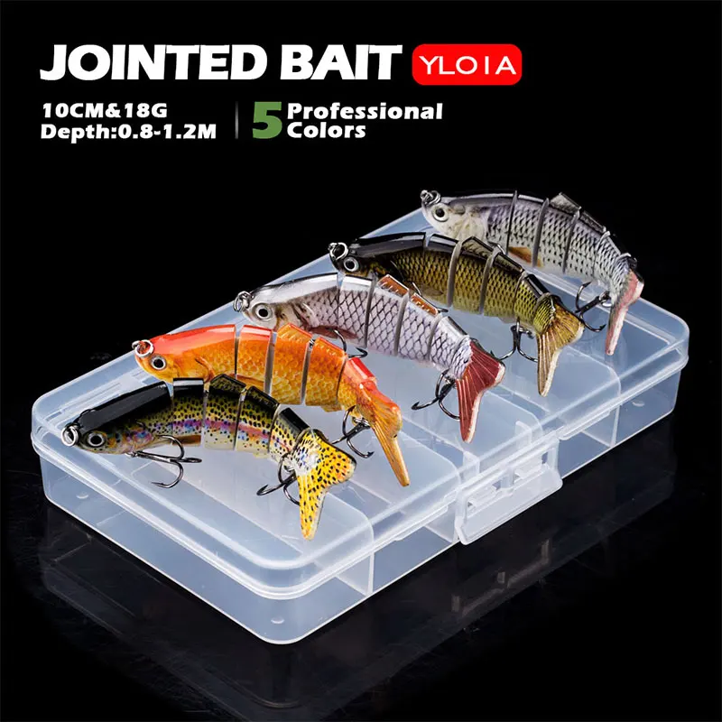 

Fishing Lures Sinking Wobblers Jointed Crankbait Swimbait 6 Segment Hard Artificial Bionic Bait For Fishing Tackle Lure