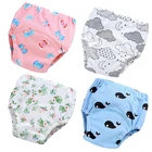 6-слойные детские подгузники, хлопковые трусики, многоразовые тканевые подгузники для девочек, нижнее белье для приучения к горшку, эко-подгузники для мальчиков