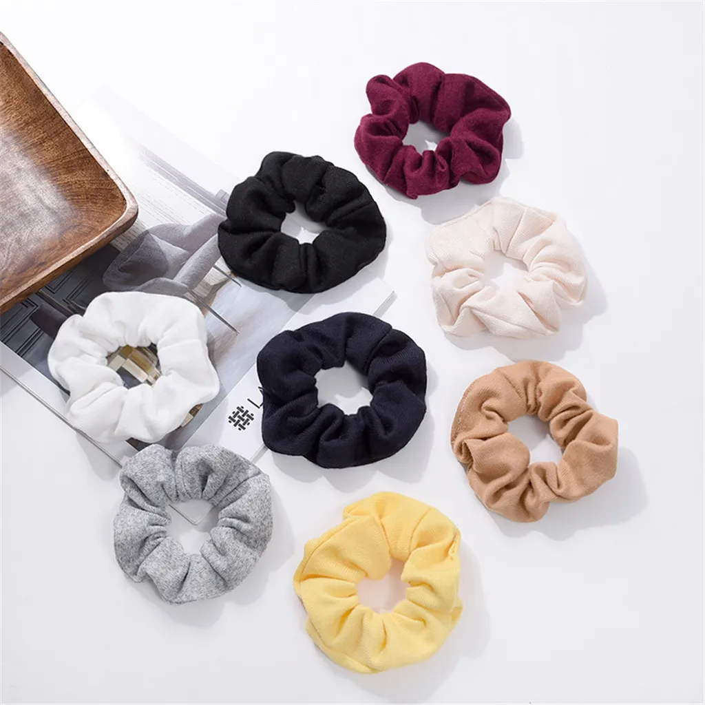 Хрустящие Эластичные аксессуары для волос резинки Женская эластичная