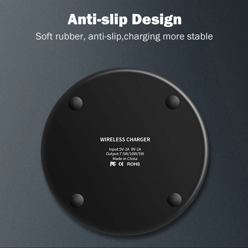 

10W Fast Qi Wireless Charger for Oneplus 9 8 Pro Case Phone Wireless Charging Pad for Oneplus 9 Pro Breathing Light