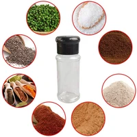 1020pcsset 100ml spice salt pepper shakers black seasoning jar can pepper bottle barbecue condiment kitchen gadget tool