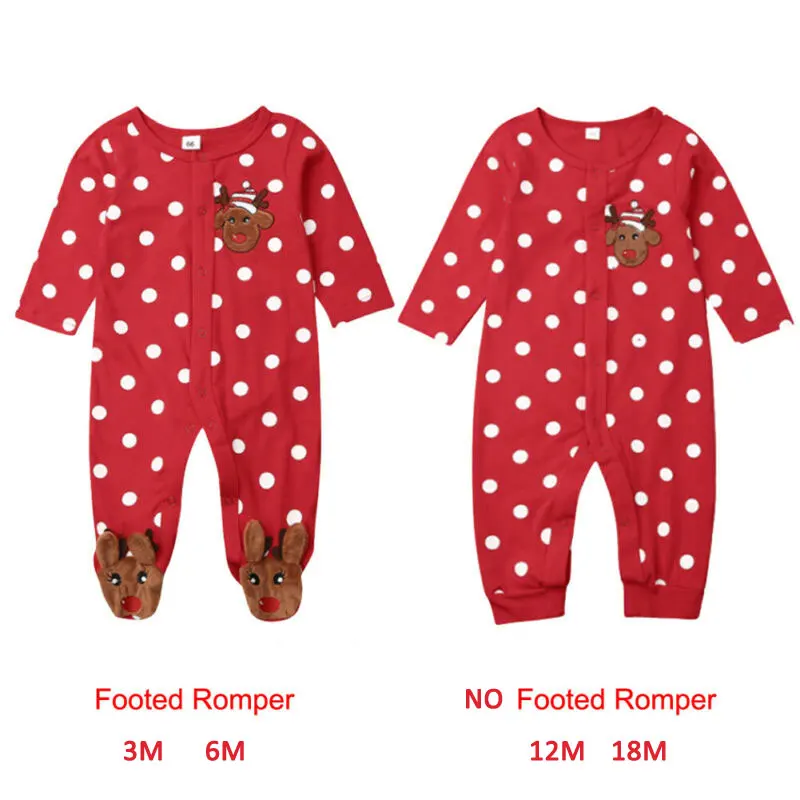 Рождественский Комбинезон для маленьких мальчиков и девочек комбинезон