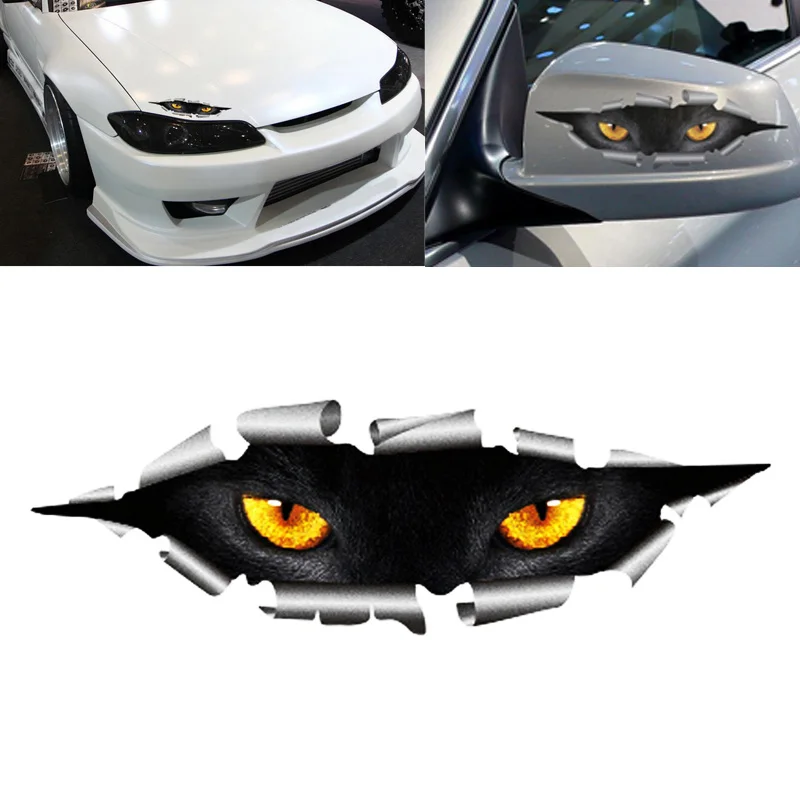 

210 x 50mm Auto Car Sticker Reflective M onster Claw Scratch Stripe Marks 3D Eyes Car Sticker For Car