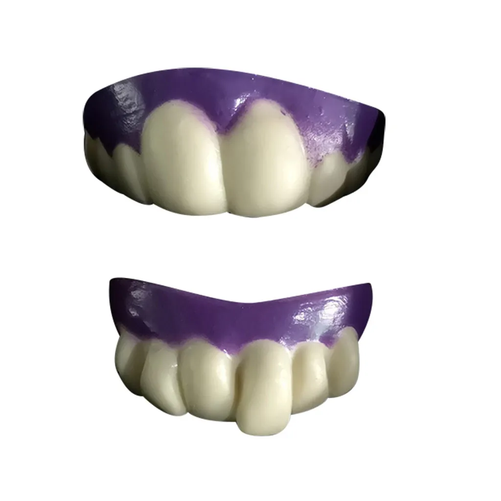 Зубные протезы на Хэллоуин Зубы вампира зомби передние зубы пластиковые мягкие