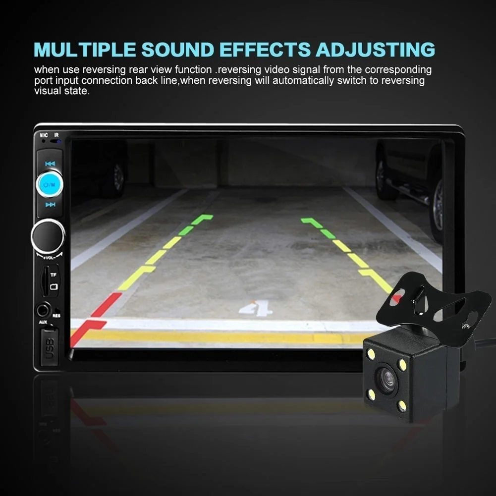 7010B Авторадио 2 Din автомагнитола 7 &quotHD сенсорный экран Авто Аудио Стерео Bluetooth MP5