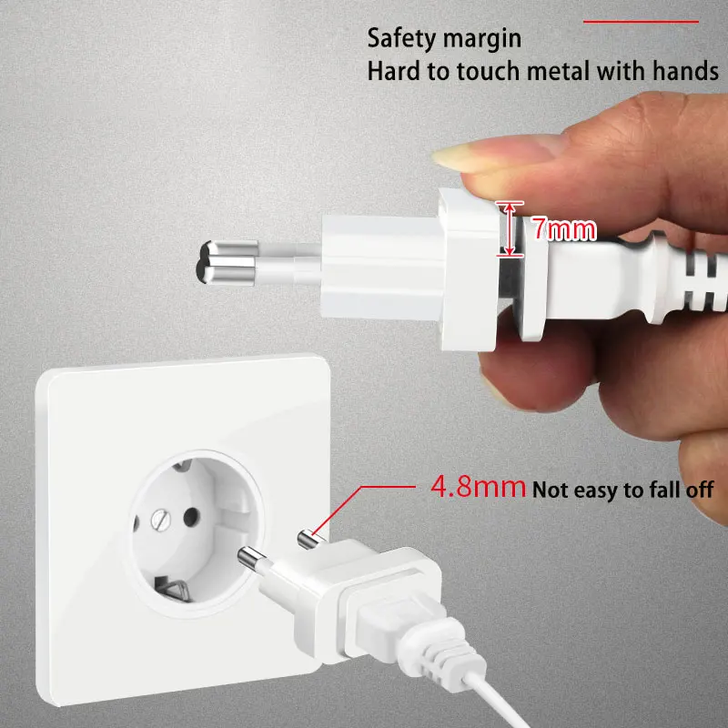 Переходник с вилкой от США до ЕС переходник защитой сети переменного тока вилка