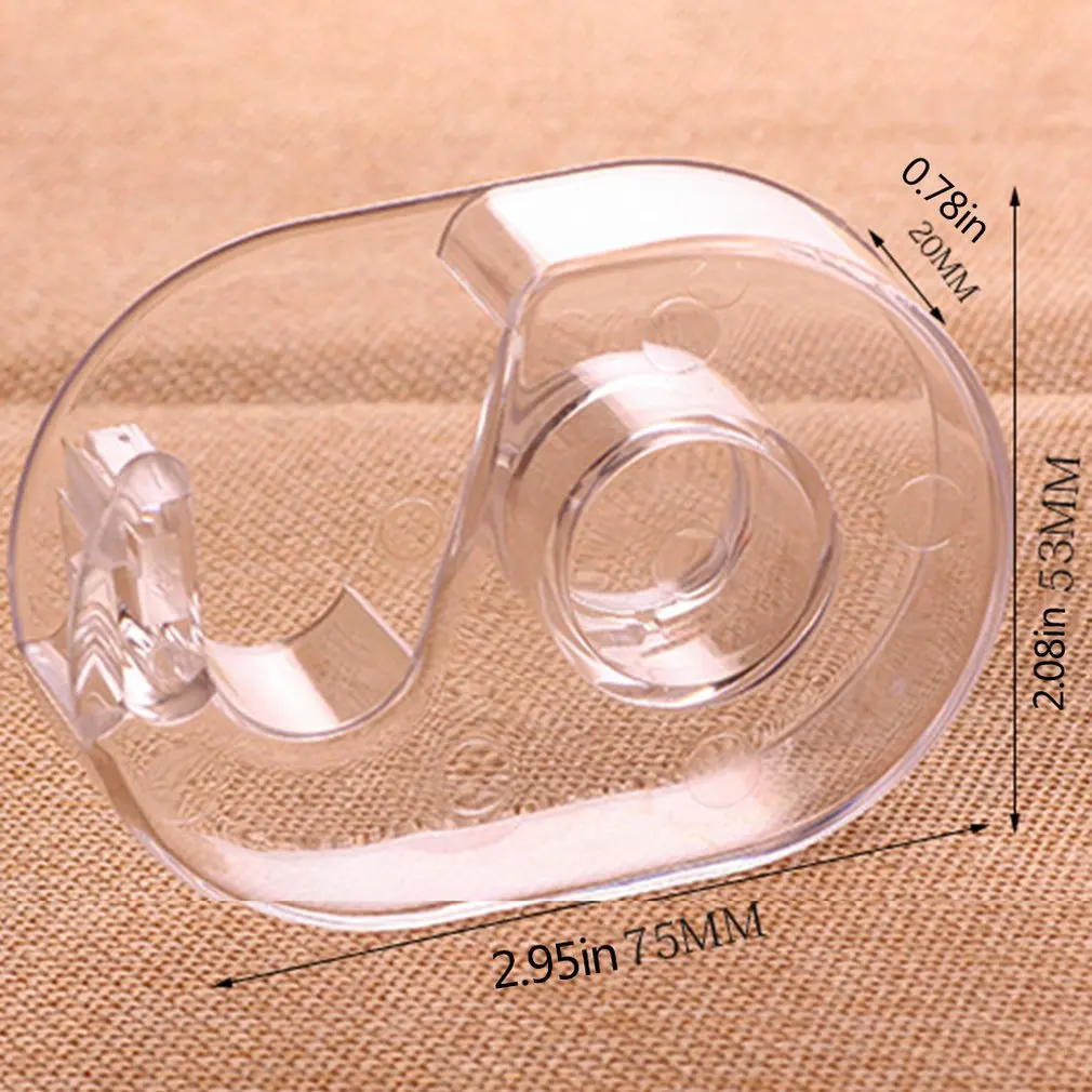 

Fashion Transparent Tape Cutter Plastic Washi Paper Tape Shears Tapes Special Cutter Holder School Office Supplies
