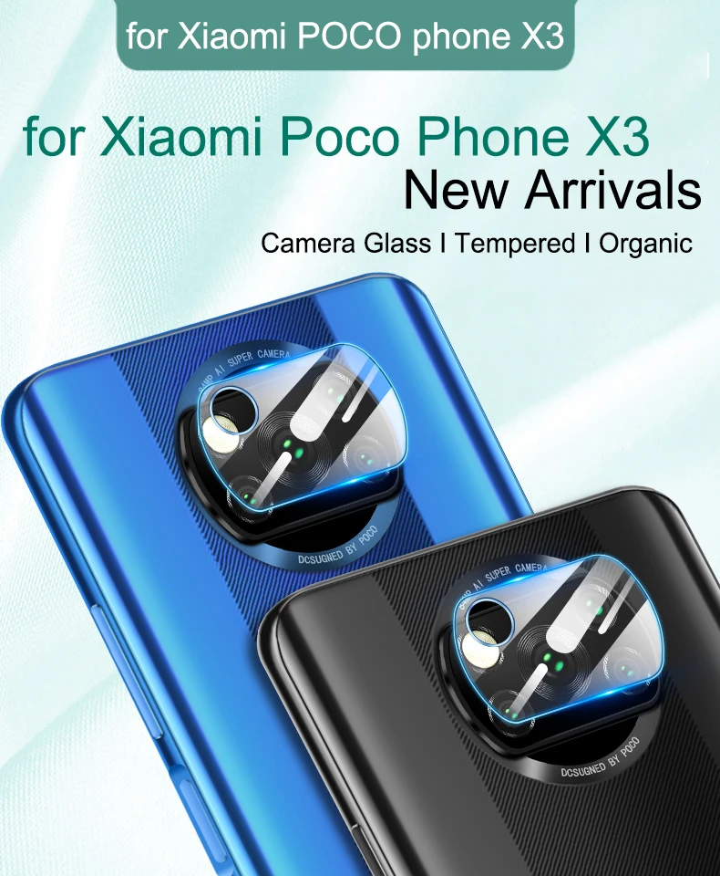 Защитное стекло для камеры Xiaomi Poco X3 NFC закаленное защита задней линзы M3 Pocophone