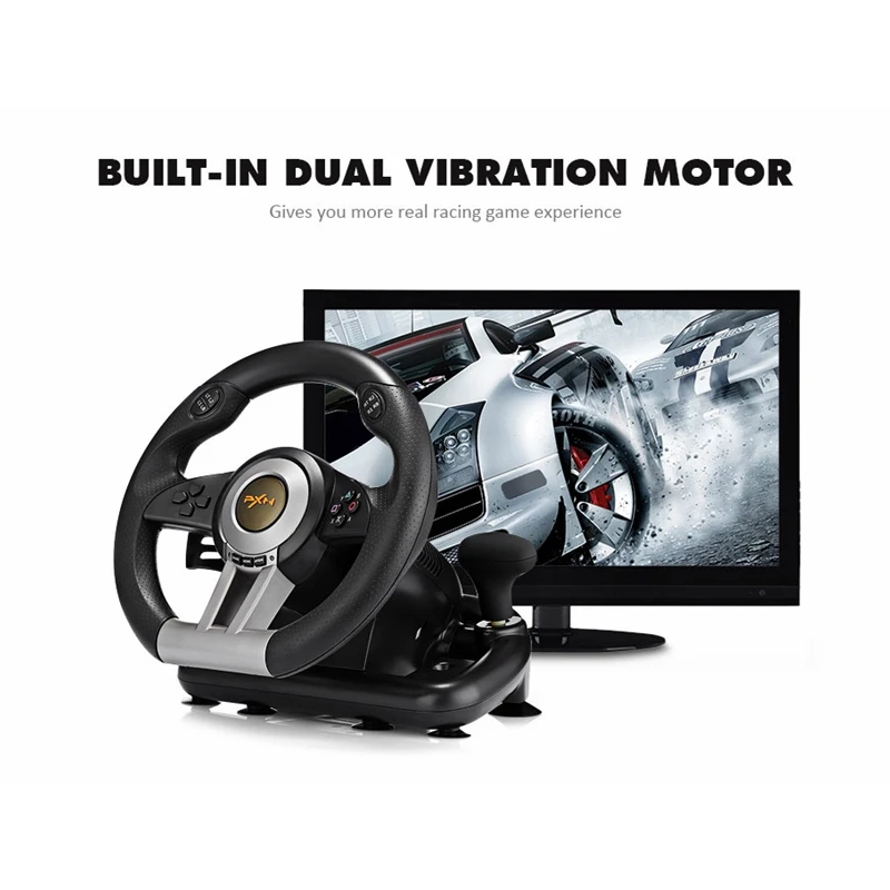 Игры рулевое колесо для Wii гонок. Контроллер джойстик с педалями. Совместимы PS4 PS3