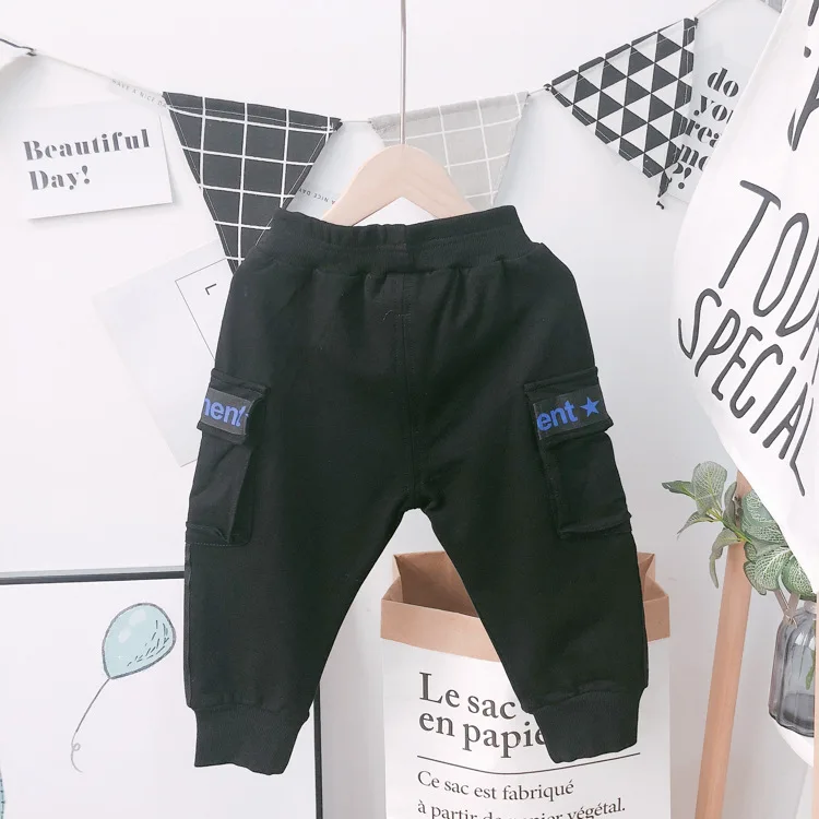 Лидер продаж новый стиль топы для мальчиков хлопковые длинные брюки осени и