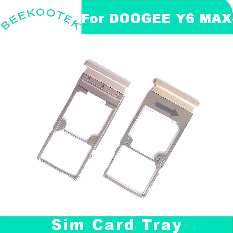 Original DOOGEE Y6 max SIM Card Holder Tray Card Slot For DOOGEE Y6 max Cell Phone