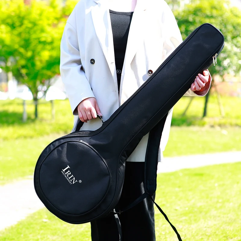 

IRIN 5 String Banjo Bag Portable Dual-Use Waterproof Oxford Cloth Bag with Carry Handle & Shoulder Strap