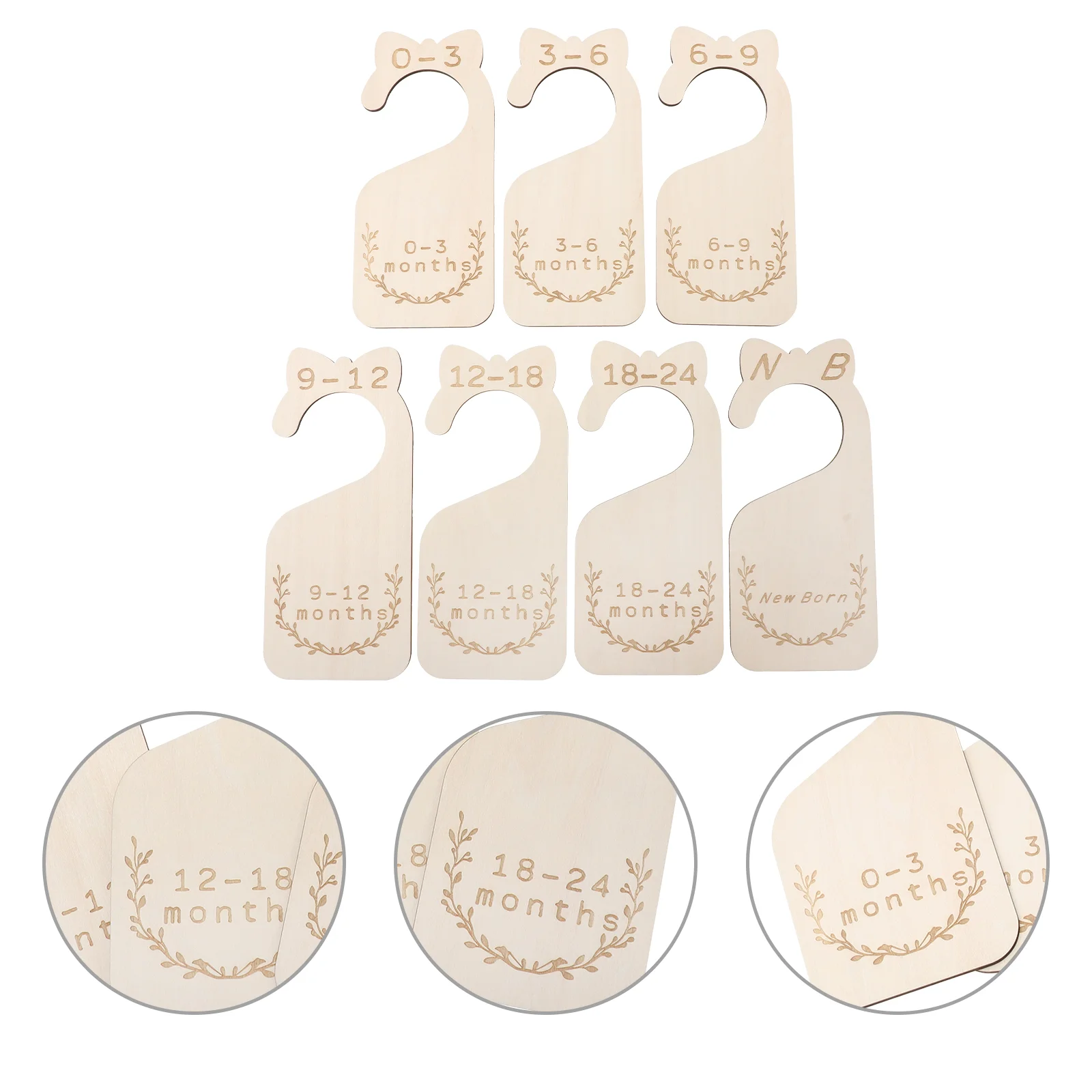 

7pcs Baby Closet Organizer Baby Clothes Size Separator Newborn Wardrobe Dividers