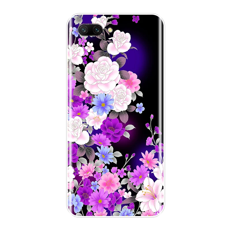 Силиконовый чехол для Huawei Honor 10 9 8 7 Lite винтажный мягкий с цветами 8X MAX 7S 7X 7A 7C Pro