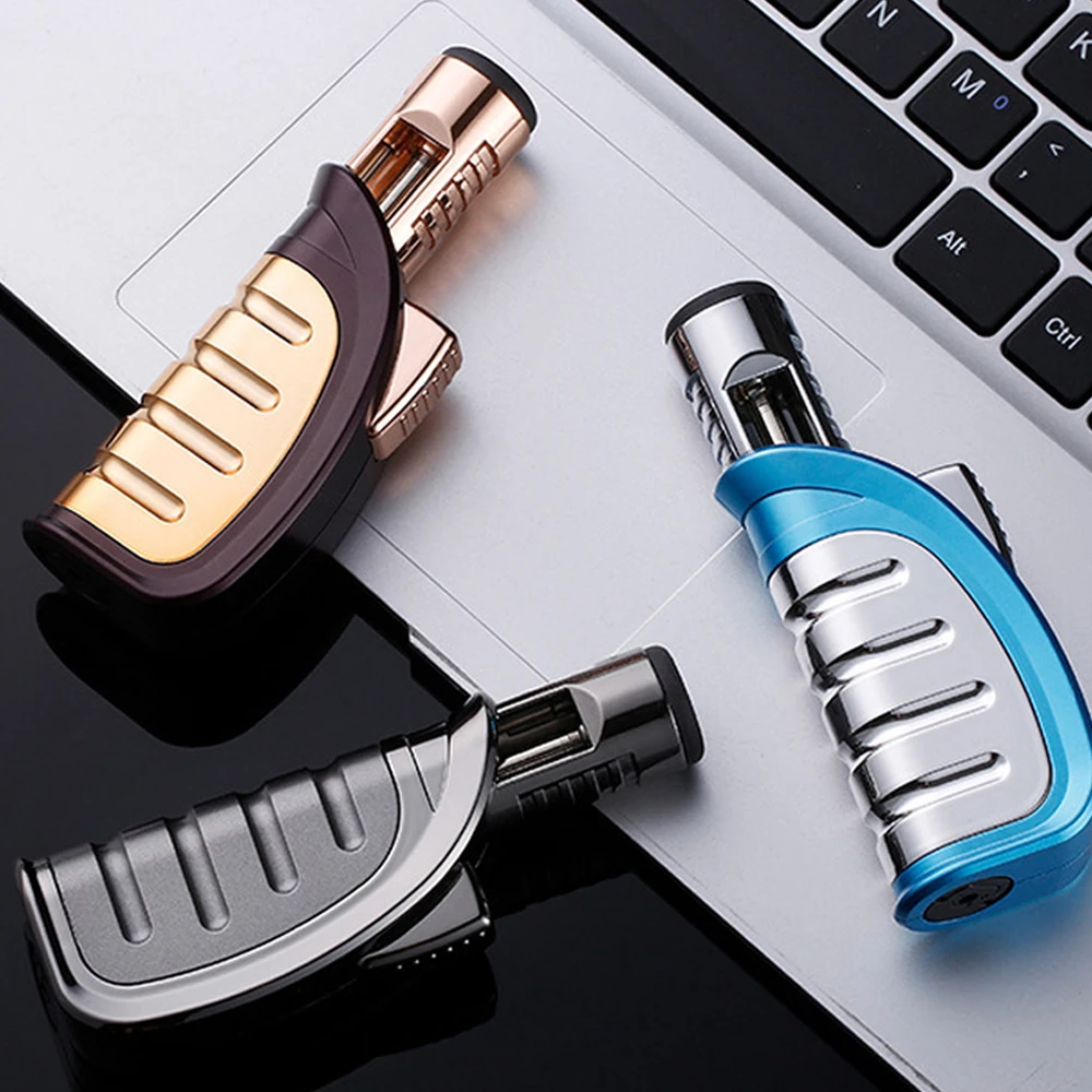

Windproof Metal Lighter Creative Cigarettes Smoking Accessories Blue Flame Oil Cigarettes Lighter Gift For Man