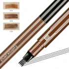 Лидер продаж карандаш для бровей с микроблейдингом тату карандаш с четырьмя кончиками Водостойкий тинт для бровей стойкий простой в использовании карандаш для бровей Косметика