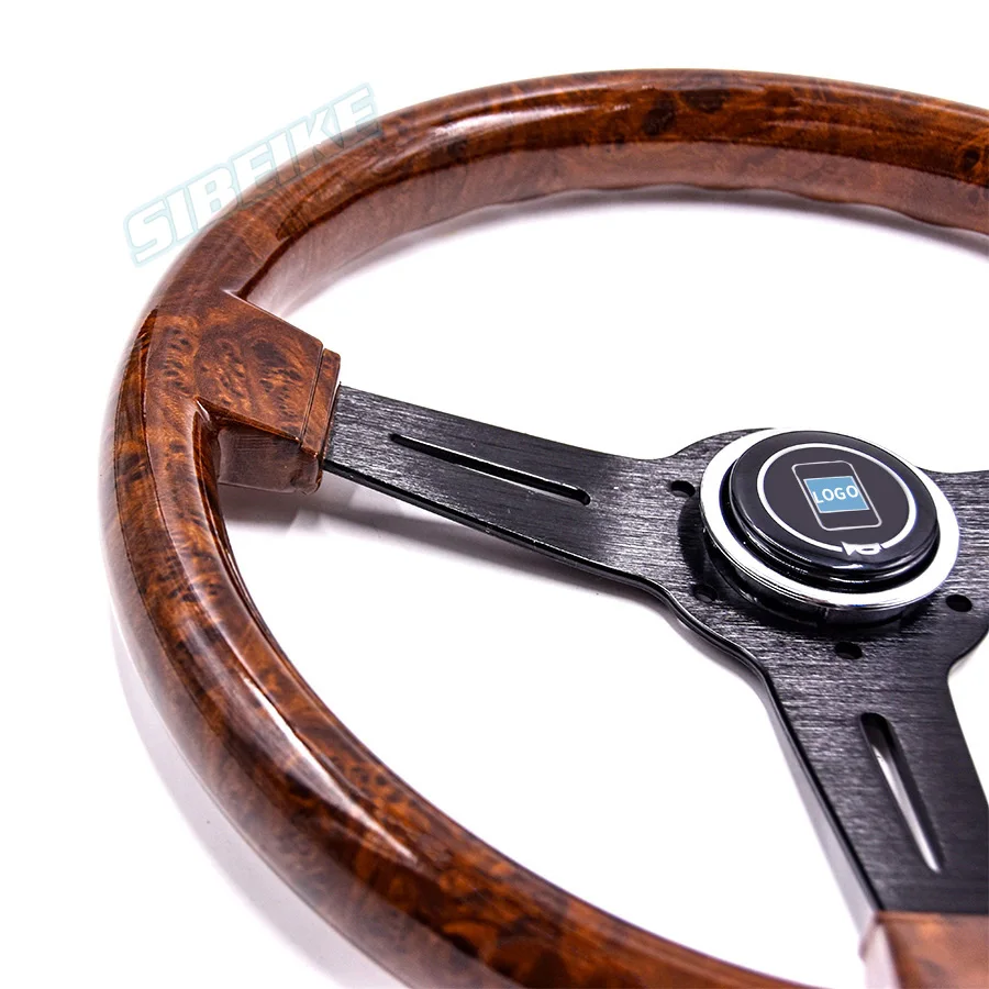 Рулевое колесо для спортивного автомобиля копия дерева универсальный 350 мм