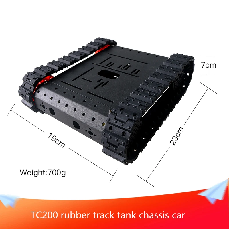 

Резиновая гусеница TC200, рама из алюминиевого сплава для управления танком, умный автомобиль, отличная производительность, сделай сам, для со...
