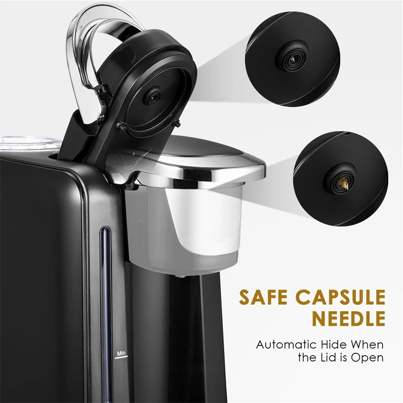HiBREW K-Cup brewer; Кофеварка-машина, Кофеварка Kcup с одной чашкой, Капсульная кофемашина, автоматическая кофеварка