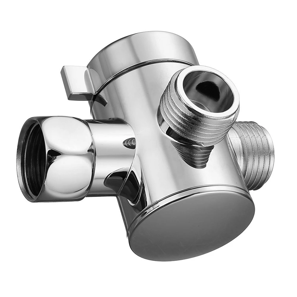 

Creative Shower Head Diverter Valve Toilet Bathroom 3 Way Tee Connector Sanitary Outlet Water Distributor T Adapter