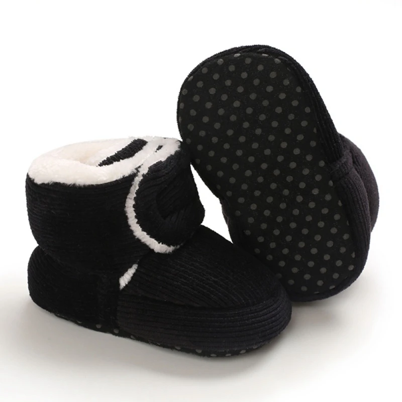 

Baby Newborn First Walkers Unisex Cozie Faux Fleece Bootie Winter Warm Infant Toddler Crib Shoes Classic Floor Boots