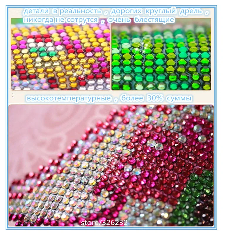 2018 new arrived crystal diamond painting tiger flower tree cross stitch kit embroidery resin drill mosaic pattern | Дом и сад