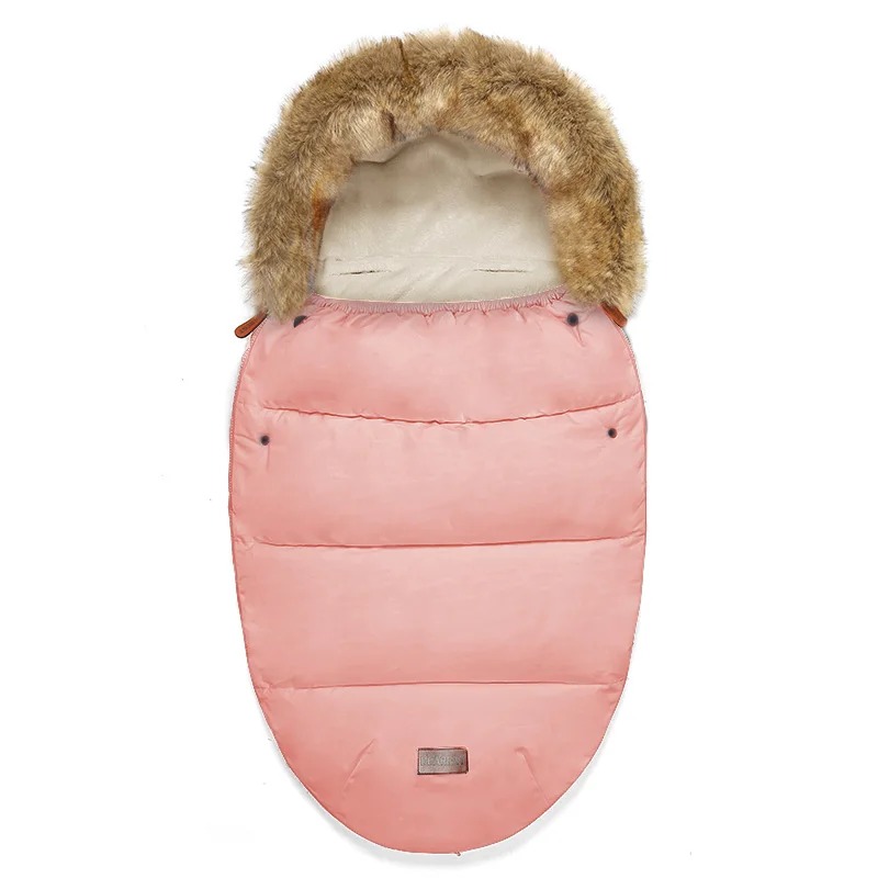 Pink Конверт для новорожденных, спальный мешок, детский спальный мешок, муфта для коляски, зимний конверт в коляску, Универсальный Спальный Мешок - Цвет: Pink