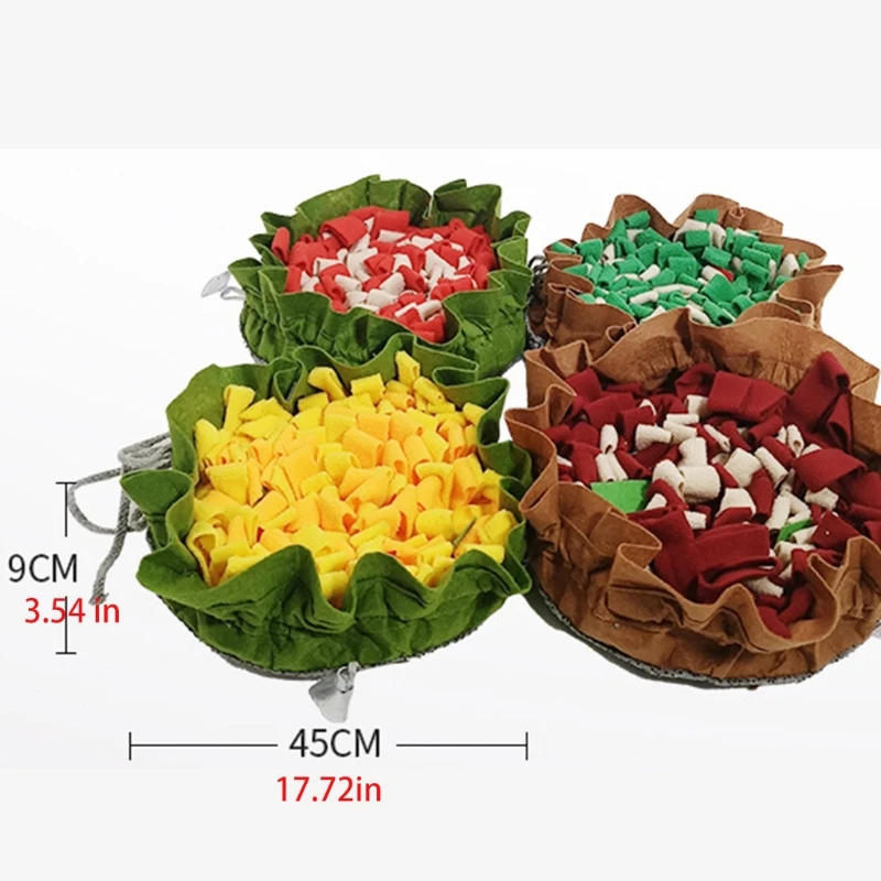 

Feeding Hunting Foraging Training Smell Toys Treat Dog Snuffle Flower Shape Mat