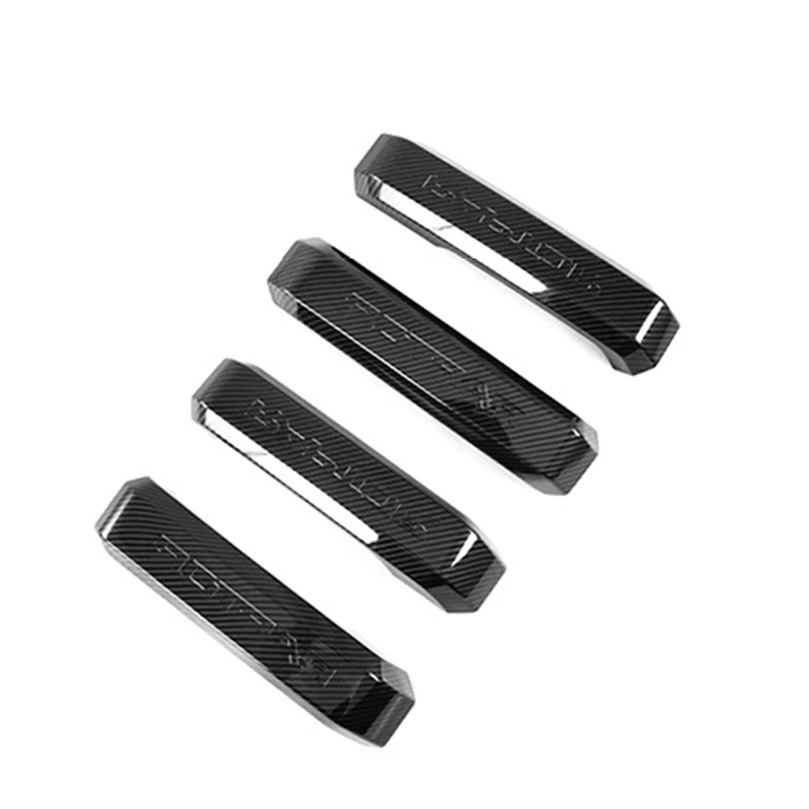 

4pcs Inner Door Handle Cover Trim Carbon Fiber Look For Ford F150 2015-2017