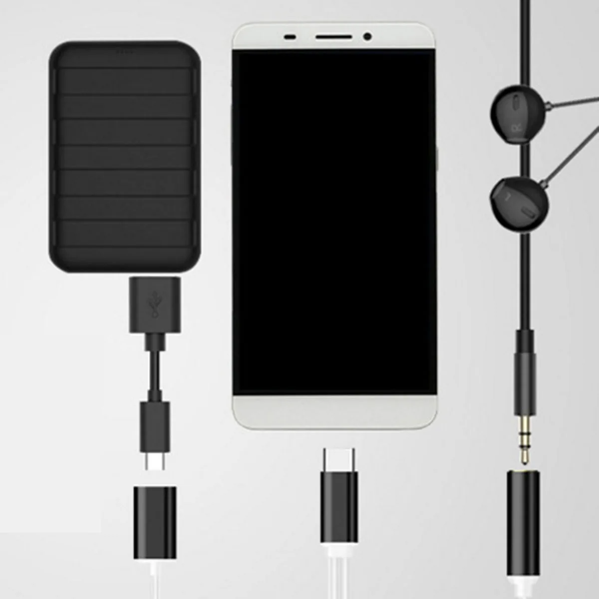 Адаптер для аудиокабеля 2 в 1 со штекером USB Type-C на 3 5 мм | Мобильные телефоны и