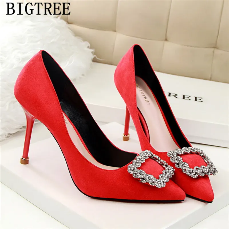 Туфли-стразы женские на высоком каблуке свадебные туфли роскошные пикантные