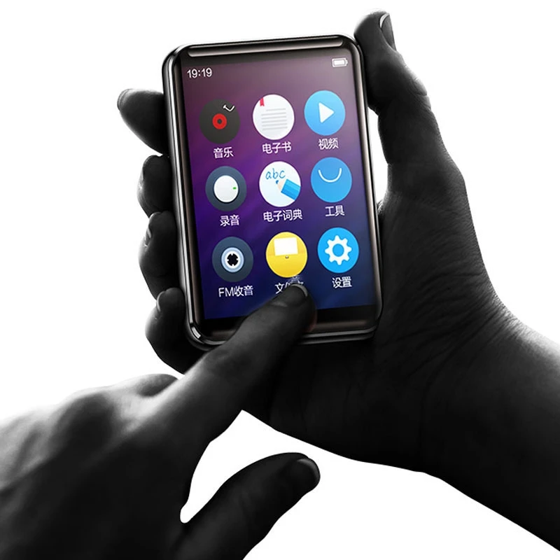 Benjie X5 Bluetooth 5 0 MP3 плеер с динамиком 2 дюймов полный сенсорный экран 16 Гб электронная