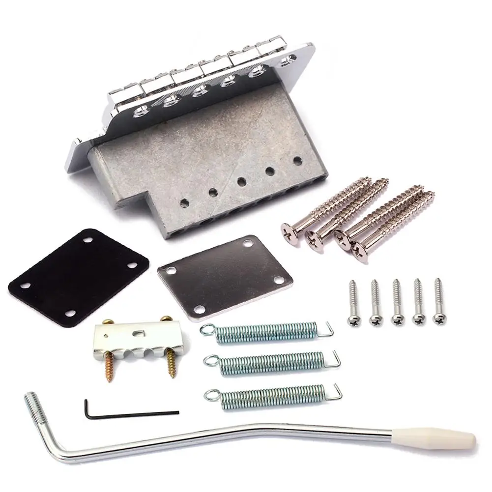 ersatz elektrische gitarre tremolo brücke neck platte kit für stratocaster strat remolo brücke neck platte kit für stratocaster fr